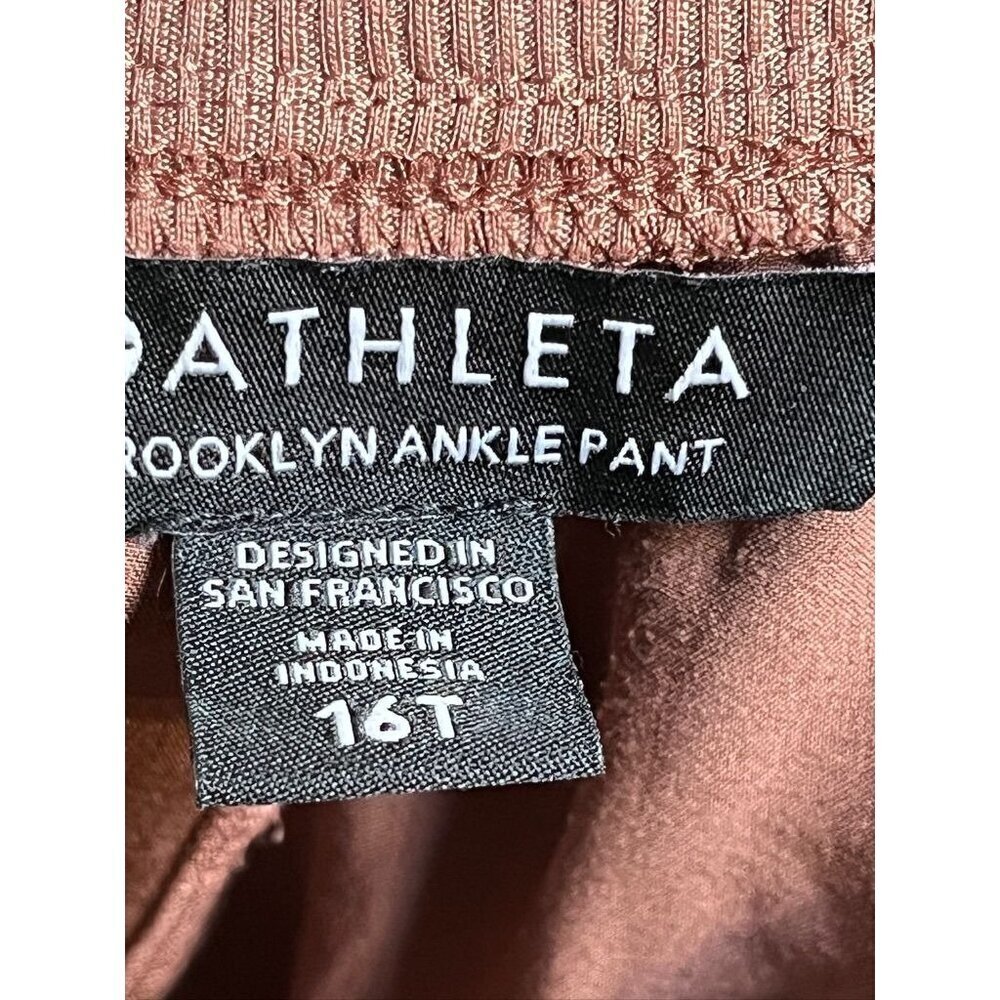 Athleta Active Pant 16T Pink Brooklyn Ankle Performance Stretch Tailored Sporty - Picture 2 of 13